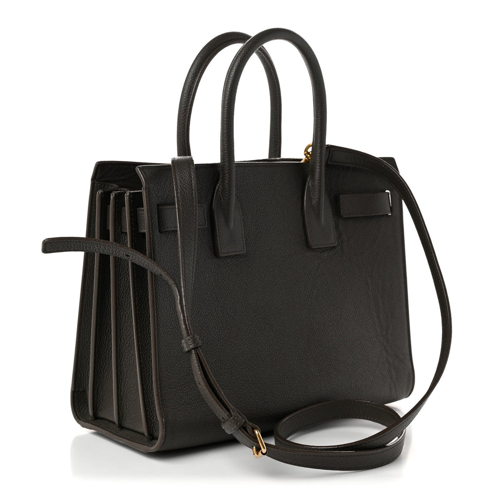 Saint Laurent Grained Calfskin Baby Sac De Jour Fog
