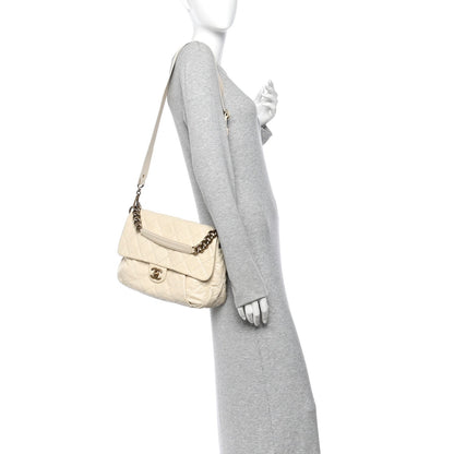 Medium Calfskin Flap Shoulder Bag