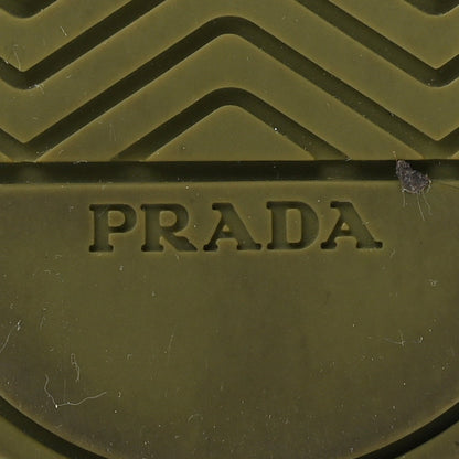 Prada Denim Women's Triangle Logo Camo Sneakers 35 Militare