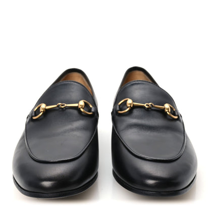 Gucci Calfskin Women's Jordaan Loafers 38.5 Black