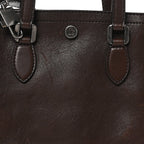 Dolce & Gabbana Tempesta Calfskin Atene Shopping Bag Brown
