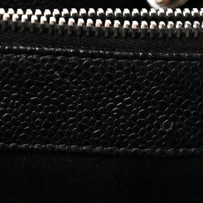 Quilted Caviar Tote Bag
