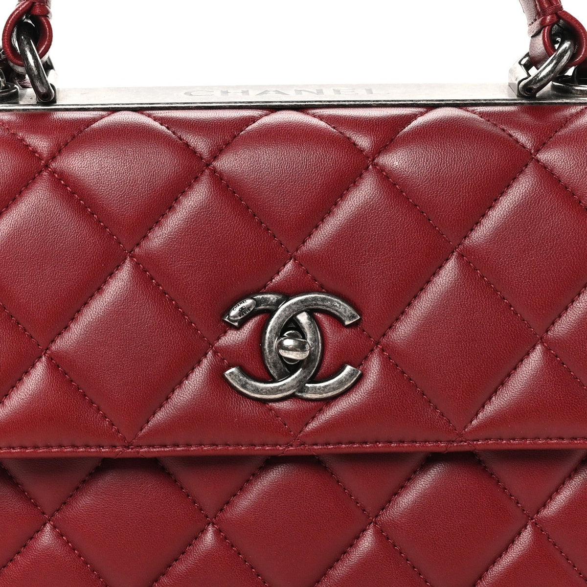 Small Quilted Lambskin Flap Shoulder Bag