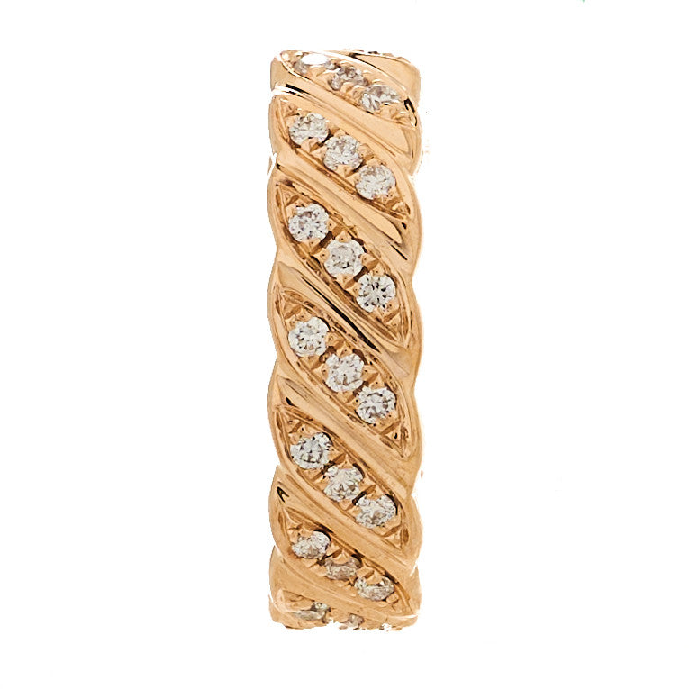 Anita Ko18K Rose Gold Diamond Thin Braid Ear Cuff
