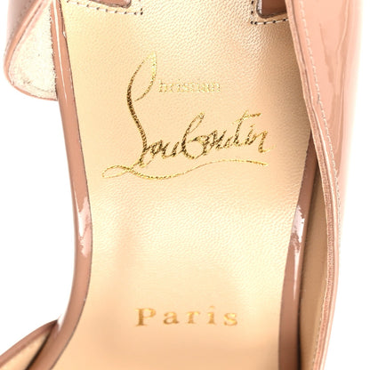 Christian Louboutin Nappa Women's Iriza 100 Pumps 39.5 Nude