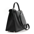 Hermes Epsom Calfskin Kelly Sellier 28 Bag Black