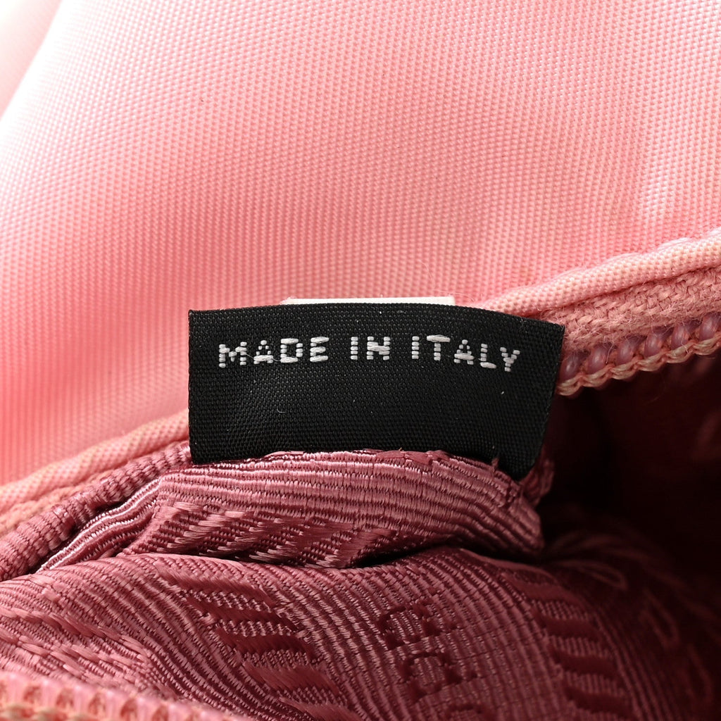 Prada Tessuto Nylon Saffiano Mini Re-Edition 2000 Bag Rosa