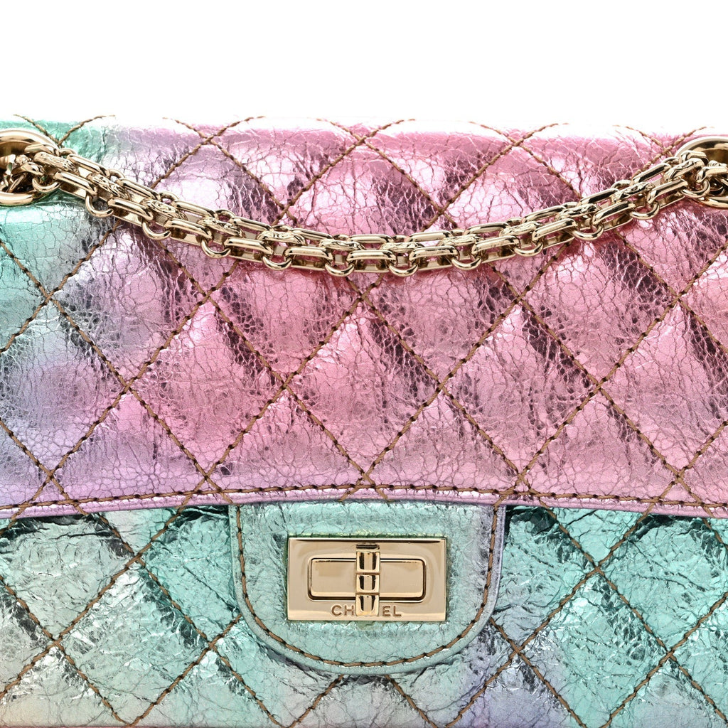 Chanel Metallic Goatskin Quilted Mini 2.55 Reissue Flap Multicolor