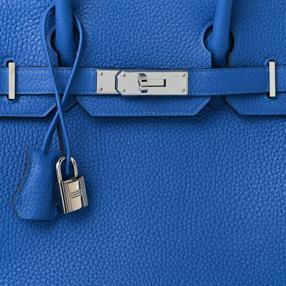 Hermes Taurillon Clemence Verso Birkin 30 Bleu Zellige Bleu Paradis
