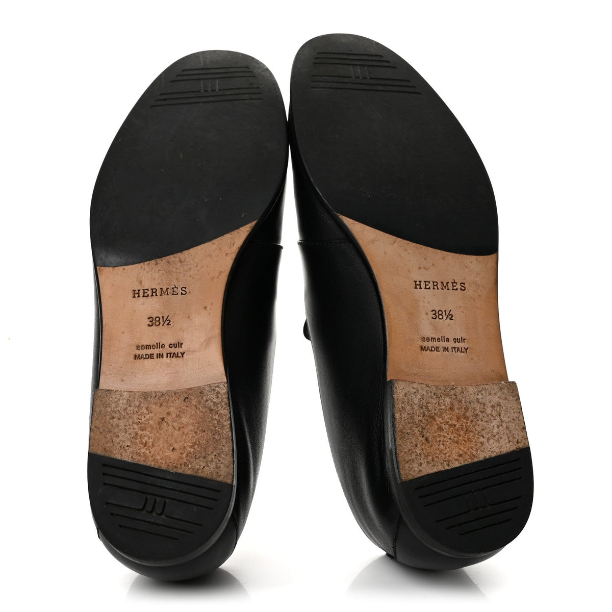 Hermes Calfskin Studded Ancora Women's Loafers