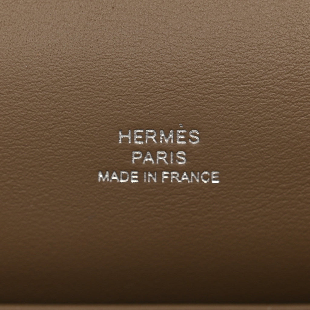 Hermès Swift Kelly Pochette Clutch Etoupe