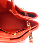 Bottega Veneta Nappa Intrecciato Small Andiamo Chain Bag Orange