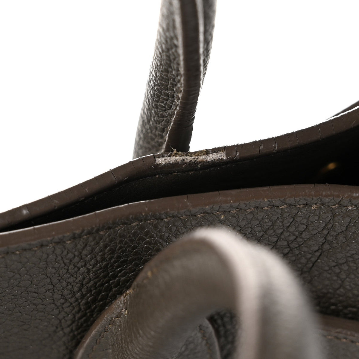 Saint Laurent Grained Calfskin Baby Sac De Jour Fog