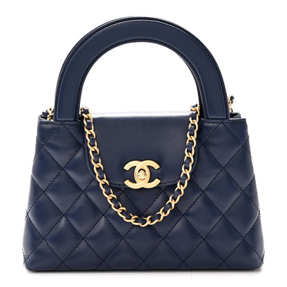 Nano Quilted Calfskin Handbag - Blue