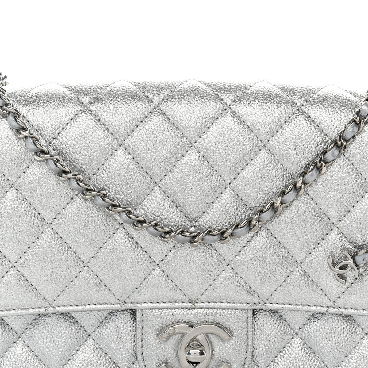 Medium Quilted Caviar Flap Shoulder Bag