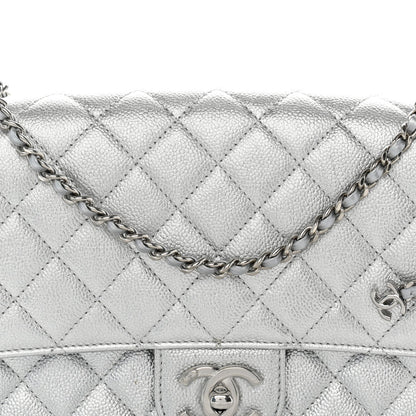 Medium Quilted Caviar Flap Shoulder Bag