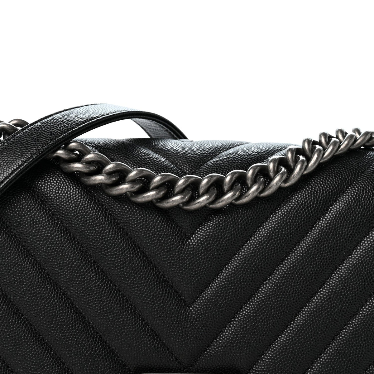 Medium Quilted Caviar Flap Shoulder Bag