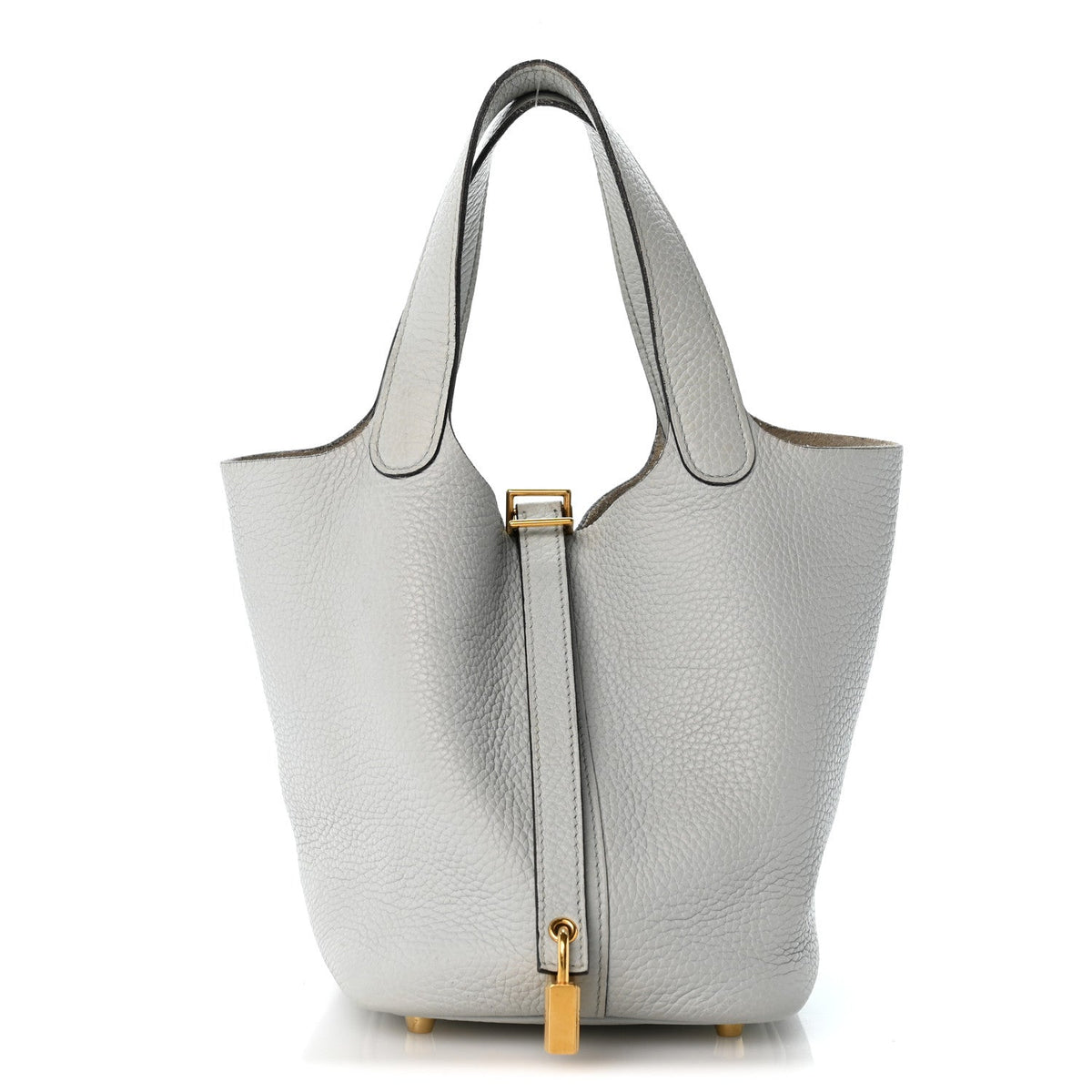 Taurillon Clemence Picotin Lock 18 Pm Bl Handbag
