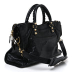 Balenciaga Agneau Giant 12 Gold City Black