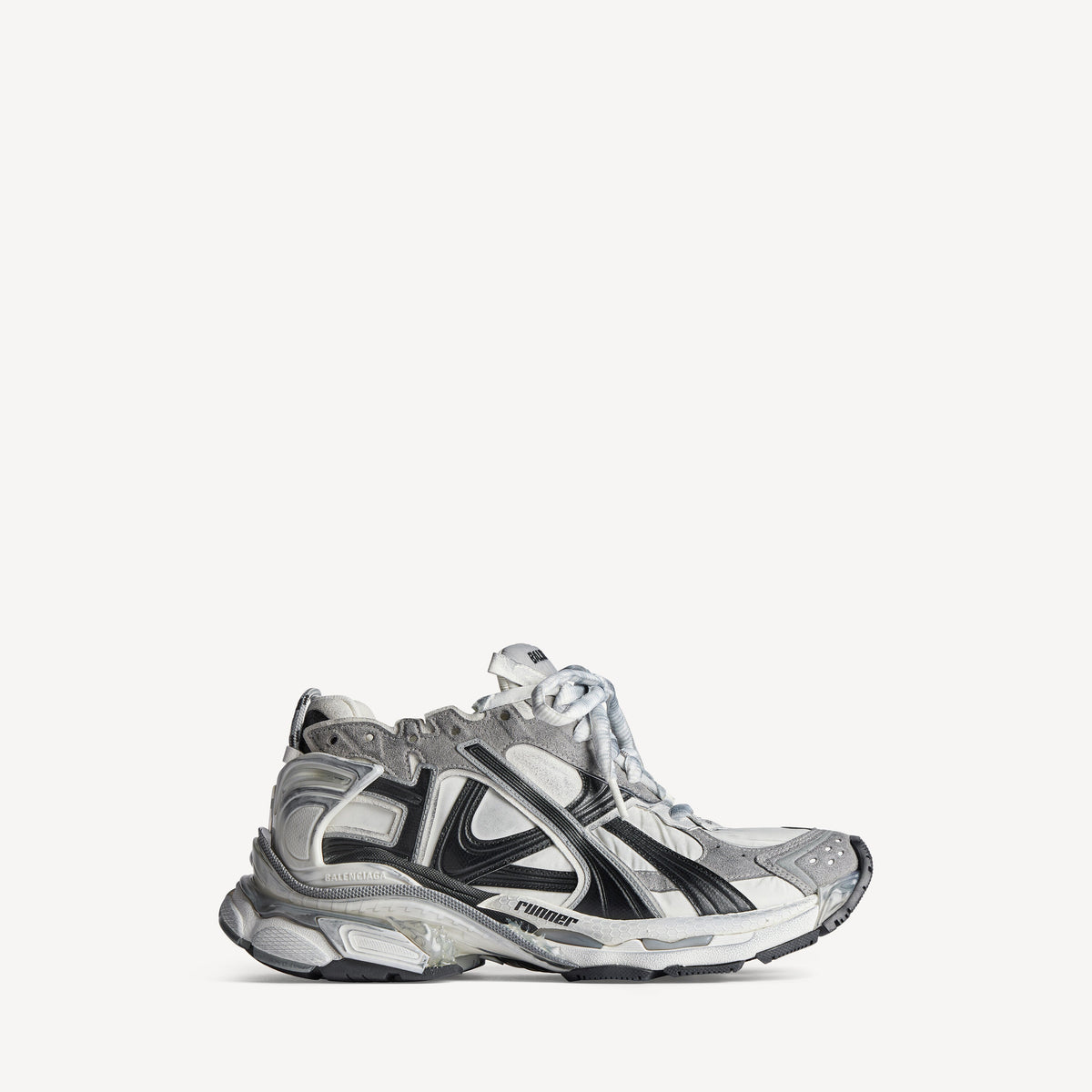 Balenciaga Runner Grey/White/Black Men's Shoes