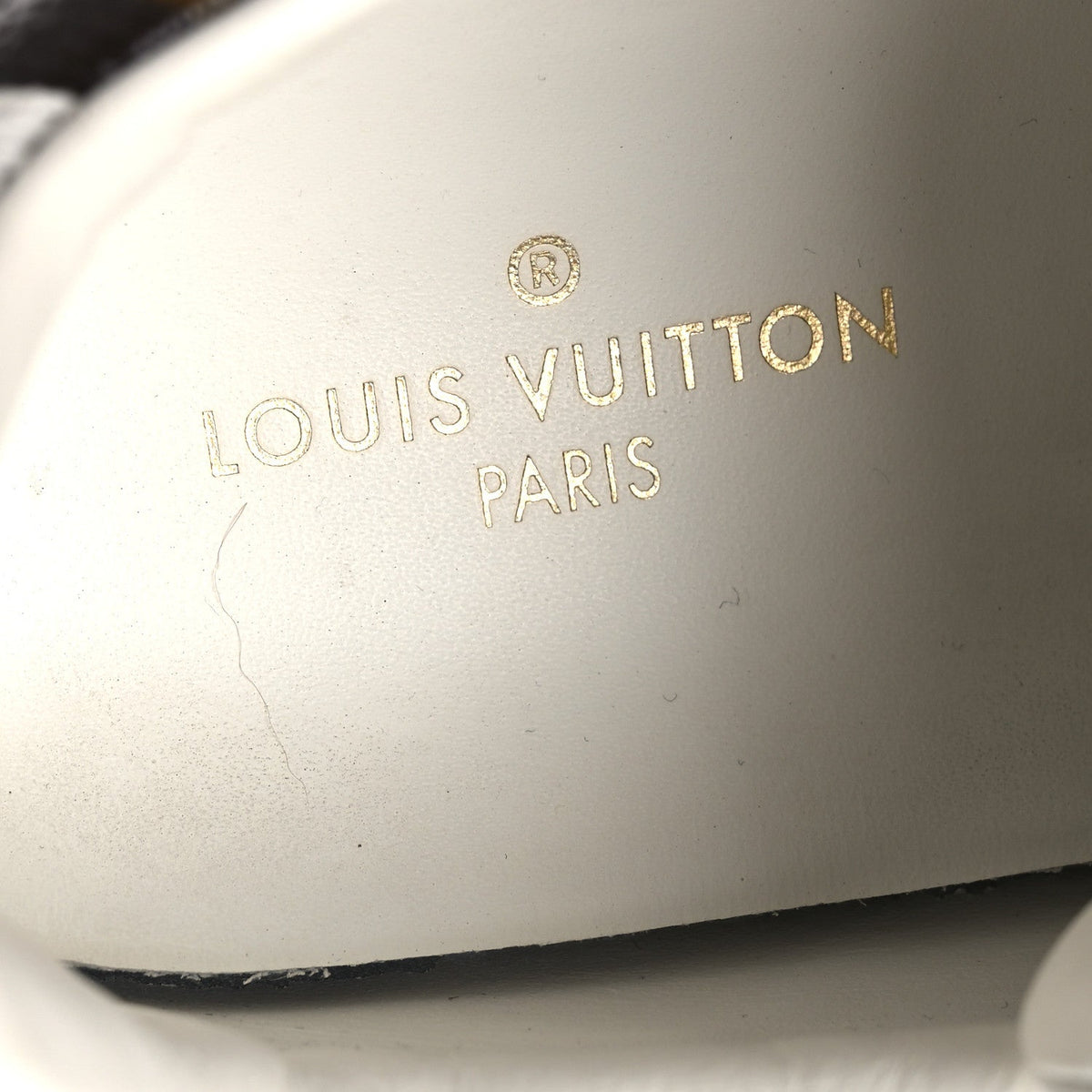 Louis Vuitton Calfskin Women's Embossed Monogram Time Out Sneakers 36 White
