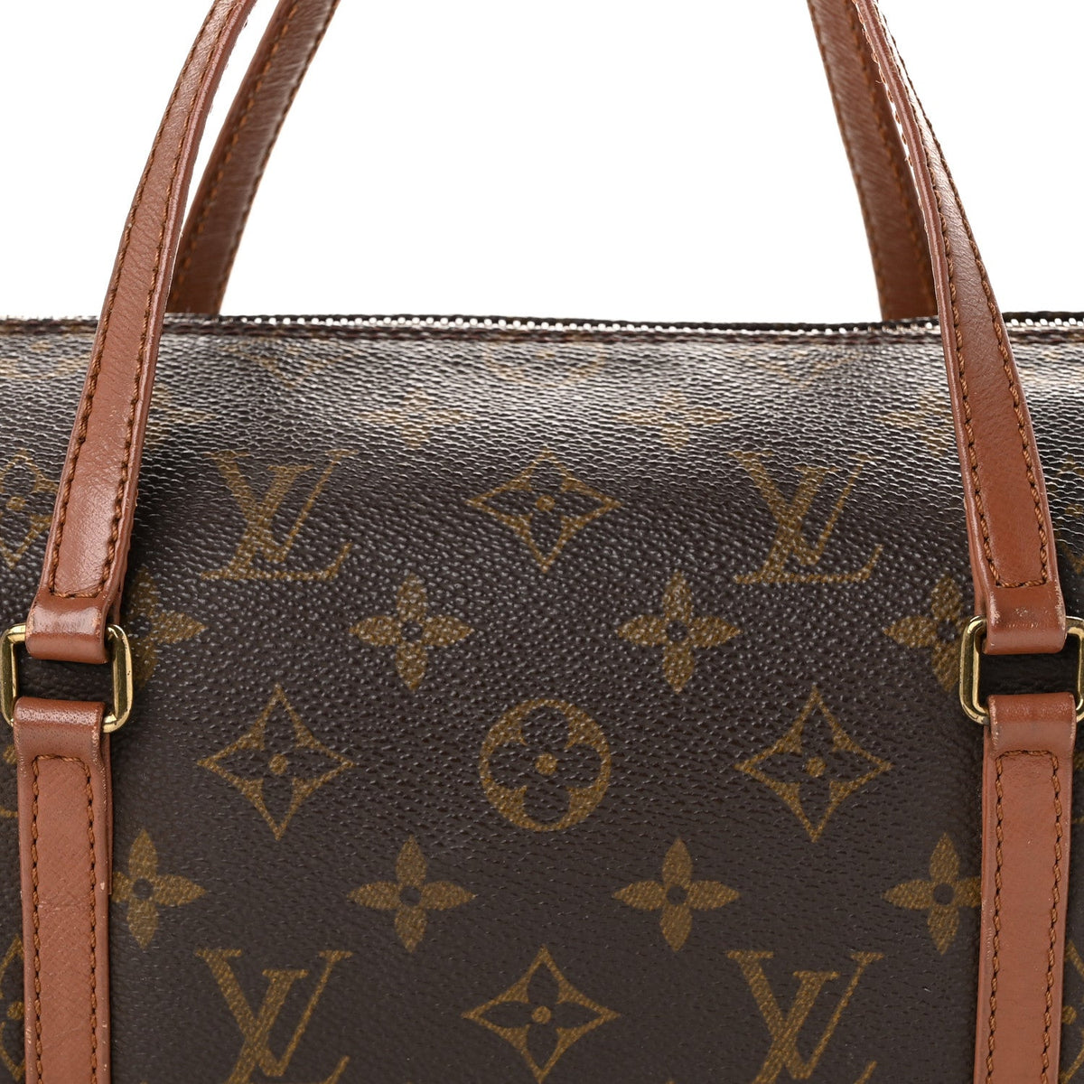 Louis Vuitton Monogram Canvas Papillon 26 Shoulder Bag Brown