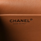 Chanel Shearling Lambskin Small Souplissimo Maxi Flap Brown