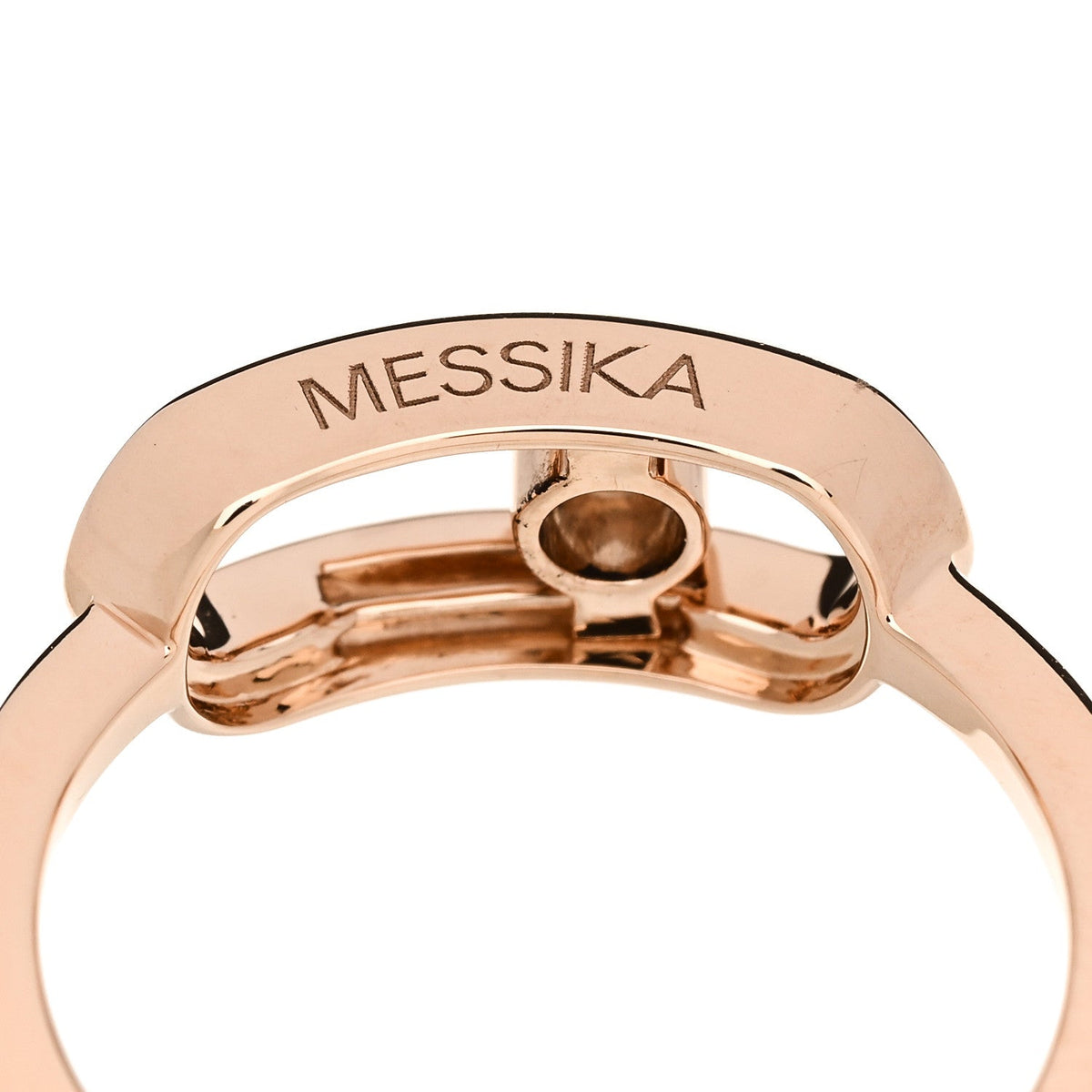 18K Rose Gold Diamond Large Move Uno Ring 48 4.5