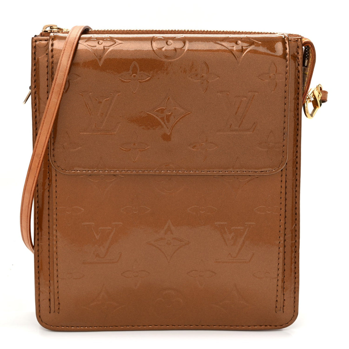 Vernis Mott Bronze Handbag