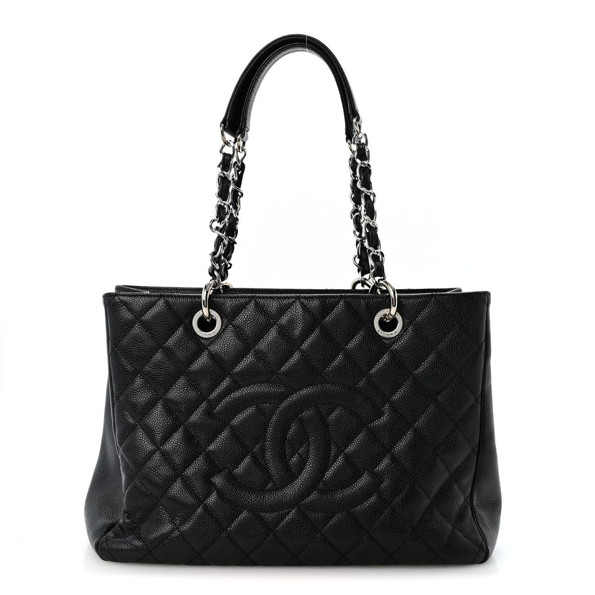 Quilted Caviar Tote Bag