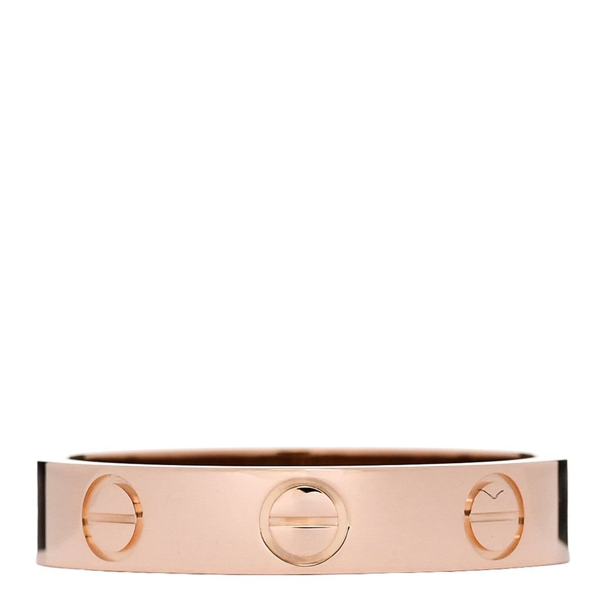 18K Pink Gold 3.5mm LOVE Wedding Band Ring 50 5.25