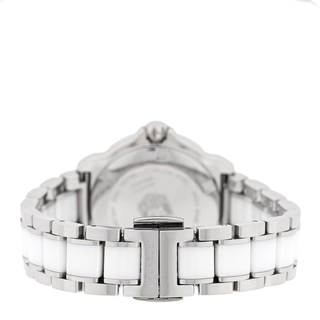 Tag Heuer Stainless Steel Ceramic Diamond 32mm Formula 1 Watch White WAH1313