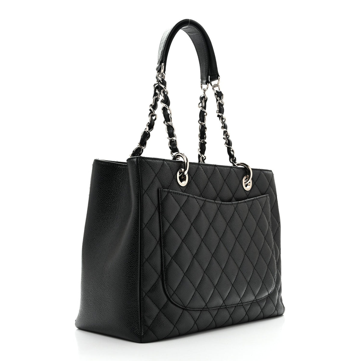 Quilted Caviar Tote Bag