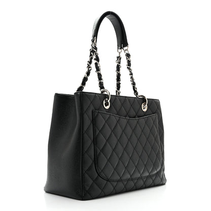 Quilted Caviar Tote Bag