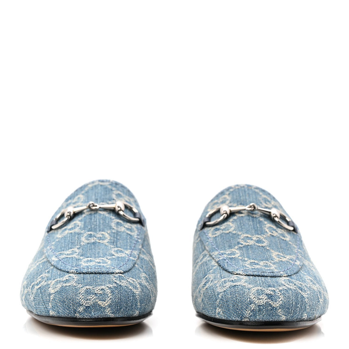 Gucci Denim Women's GG Princetown Slippers 36.5 Light Blue Royale