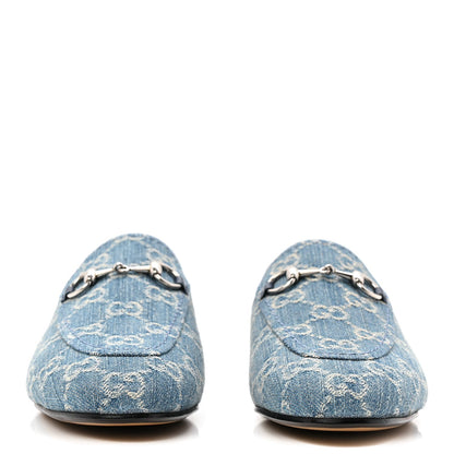 Gucci Denim Women's GG Princetown Slippers 36.5 Light Blue Royale