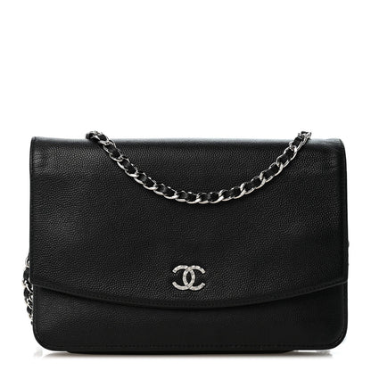 Caviar Wallet Bag - Black