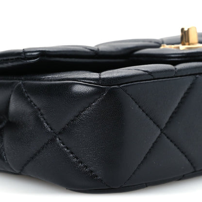 Mini Quilted Lambskin Flap Shoulder Bag
