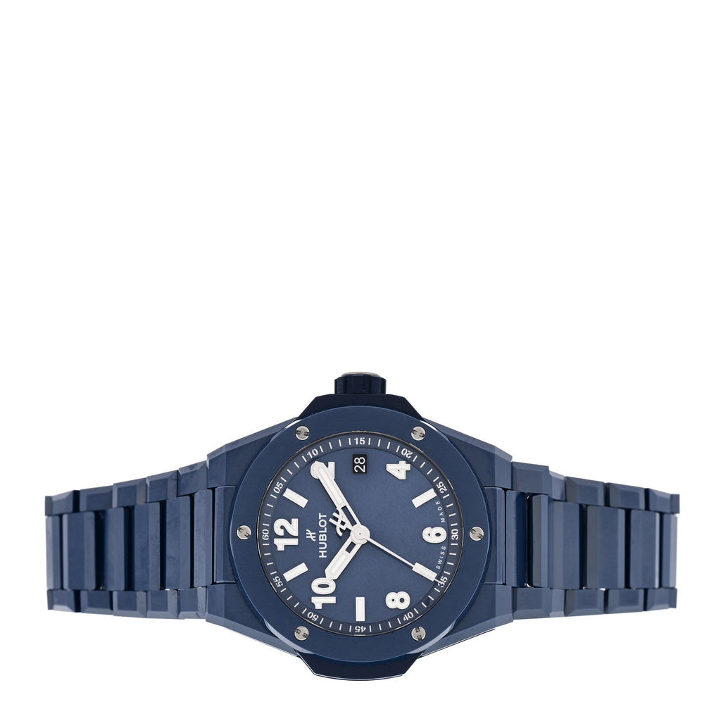 Hublot Ceramic 38mm Big Bang Integrated Watch Blue 457.EX.7170.EX