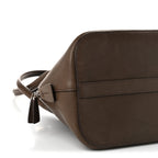 The Row Saddle Calfskin Medium Devon Bag Davy's Grey