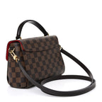 Louis Vuitton Damier Ebene Croisette Bag Brown