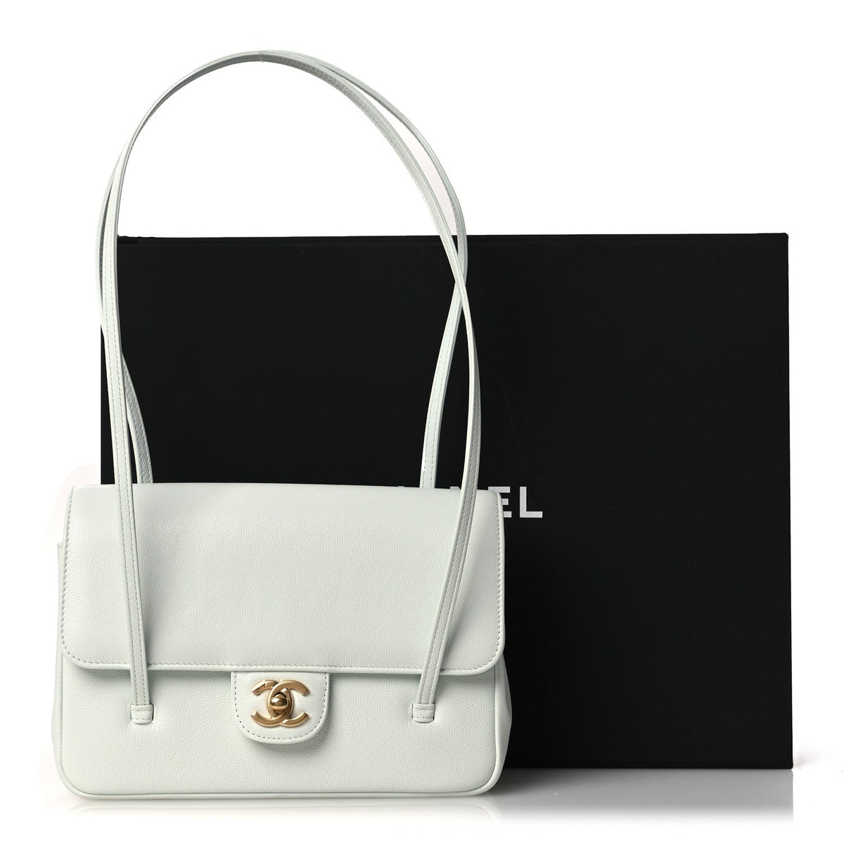 Small Caviar Flap Shoulder Bag