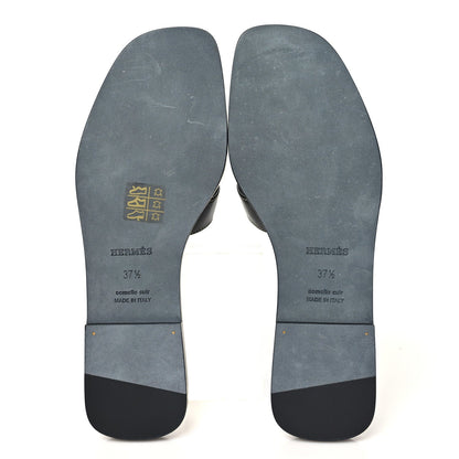 Hermes Box Calfskin Oran Women's Shoes