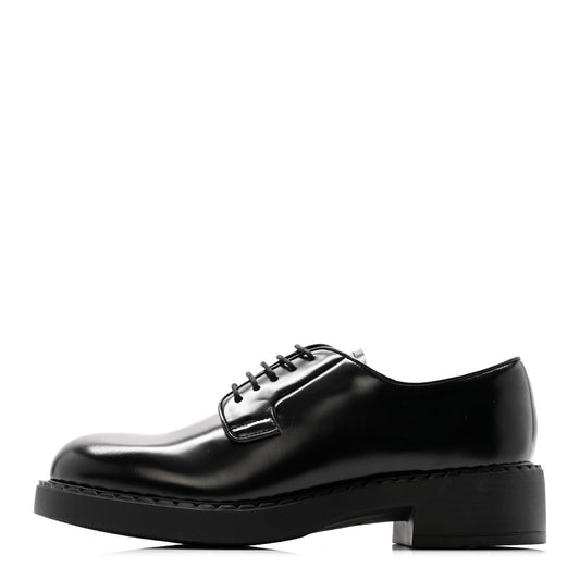 Spazzolato Calzature Donna 50Mm Derby Loafers Black