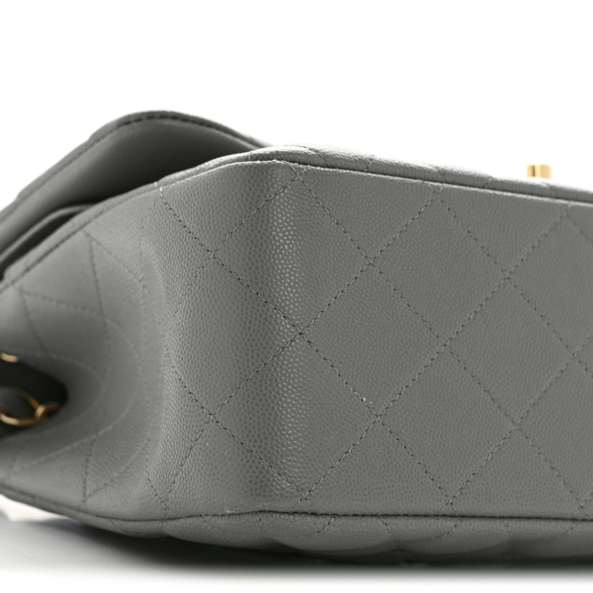 Quilted Caviar Flap Shoulder Bag