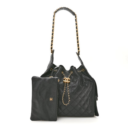 Medium Quilted Caviar Handbag