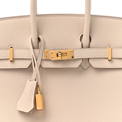 Togo Birkin 25 Craie Handbag