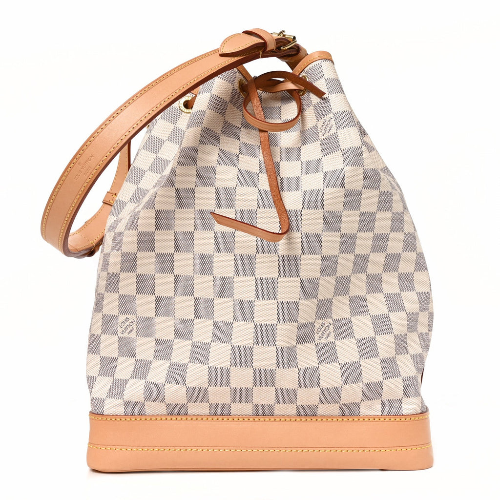 Louis Vuitton Damier Azur Coated Canvas Noe White
