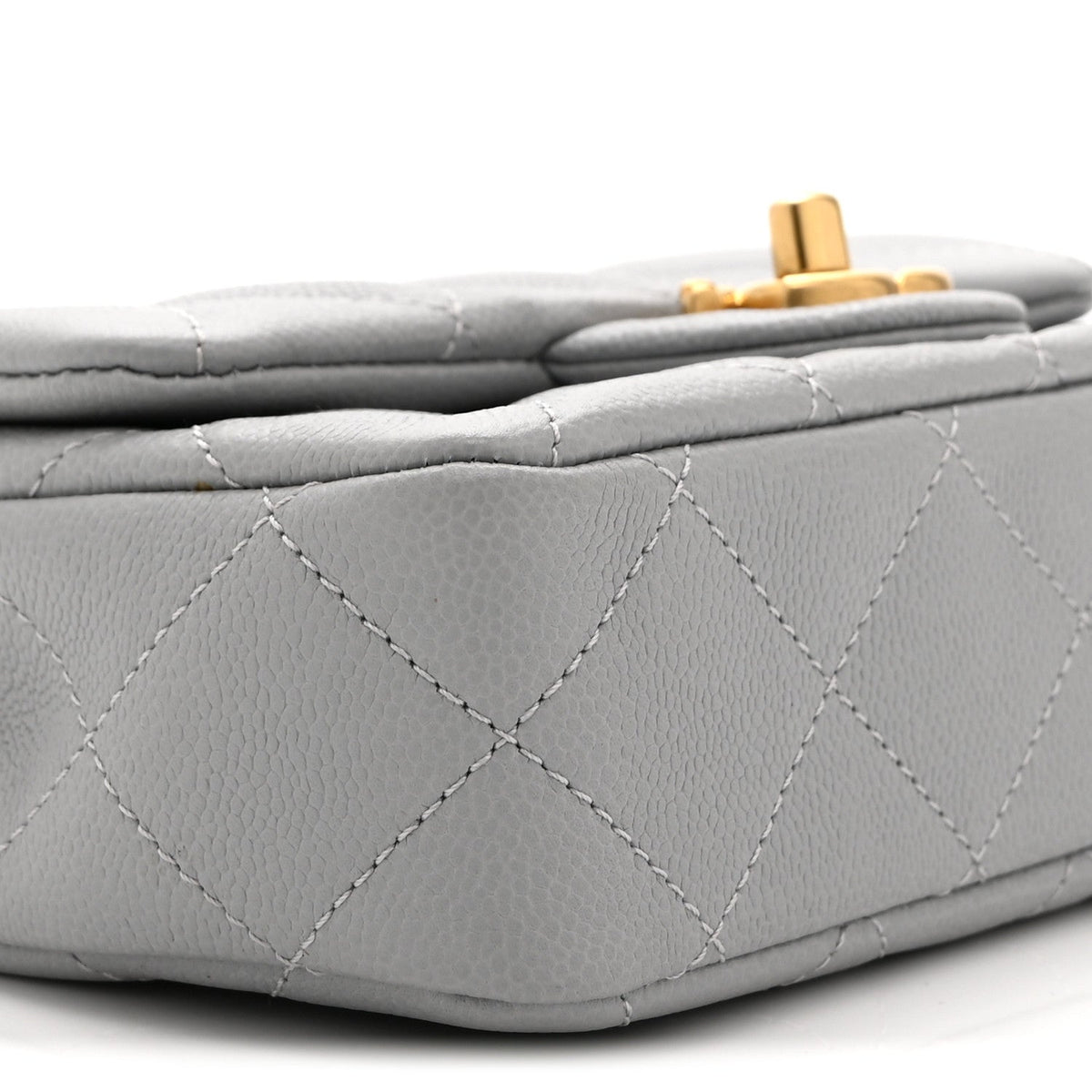 Mini Quilted Caviar Flap Shoulder Bag