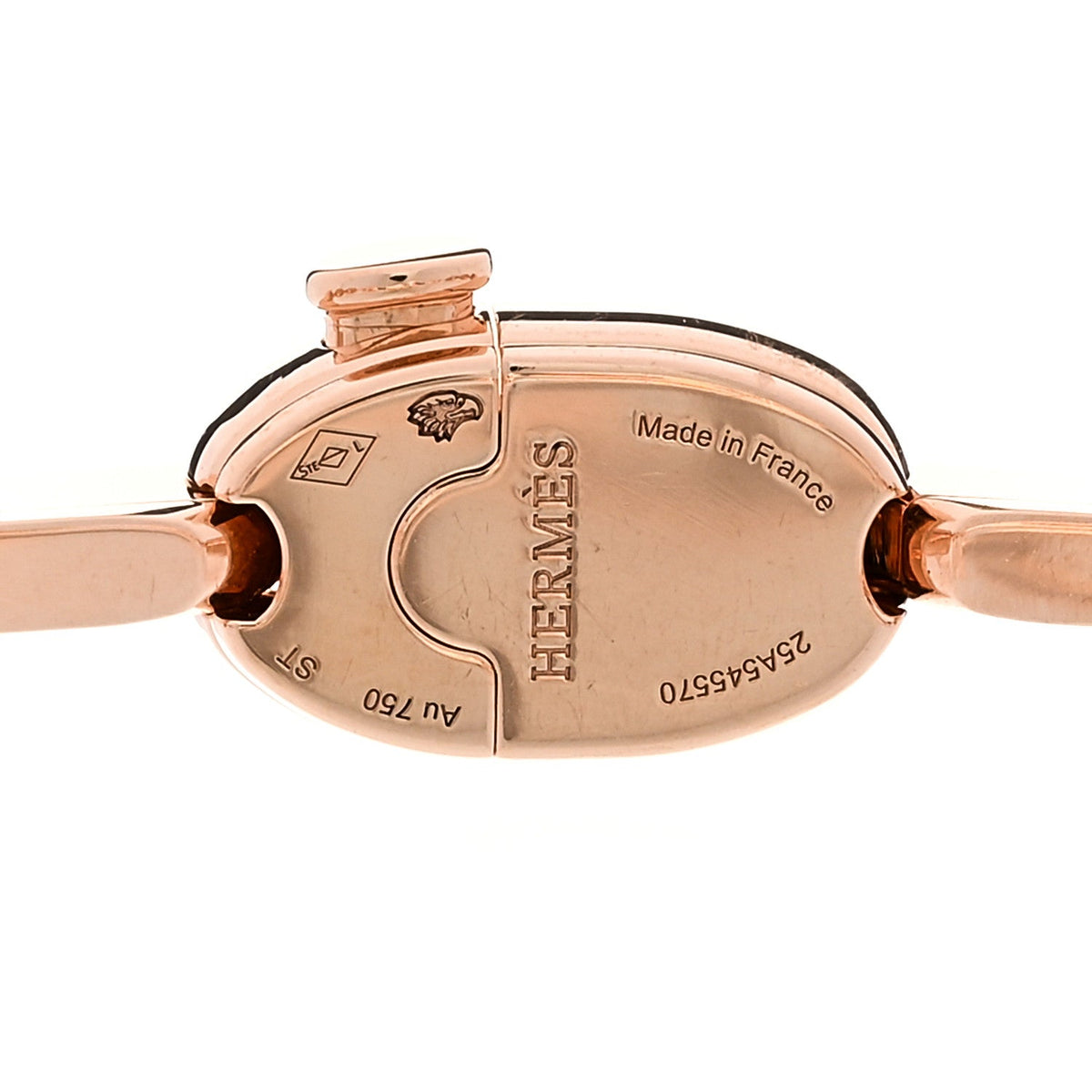 18K Rose Gold Diamond PM Chaine d'Ancre Enchainee Bracelet ST